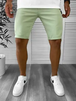 Blugi barbati scurti conici verzi 12800 imagine