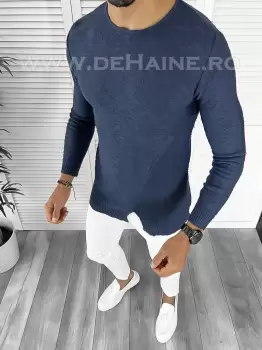 Bluza barbati bleumarin slim fit T3659 I2-5 imagine