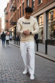 Bluza barbati cu imprimeu pe spate K131 P19-3.1 imagine