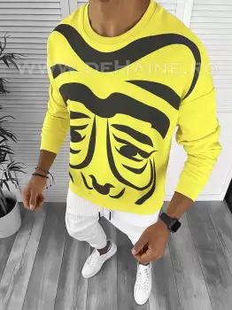 Bluza barbati galbena oversize K236 41-2 imagine