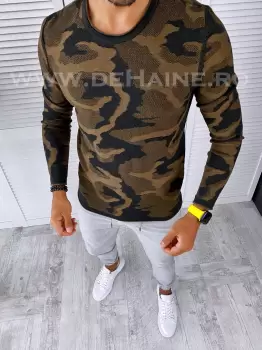 Bluza barbati gri slim fit T3705 Y13-1 imagine