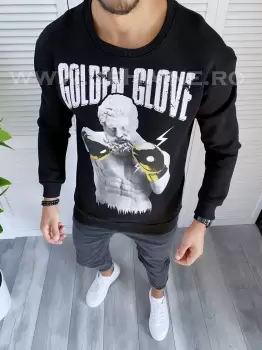 Bluza barbati neagra slim fit K409 17-2.1.2.3 E 57-2 imagine