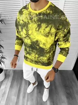 Bluza barbati oversize imprimeu K361 I1-5 E 110-4 imagine