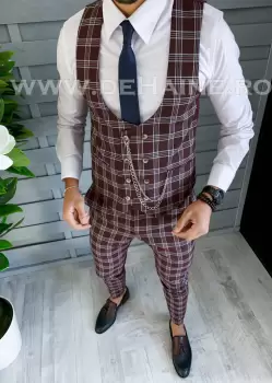 Compleu barbati grena Vesta + Pantaloni B1472* E 264-1 imagine