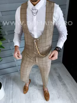 Compleu barbati maro Vesta + Pantaloni B1452 E* 108-2 imagine