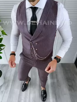 Compleu barbati Vesta + Pantaloni B4182 E 48-2/U2.1.1 imagine