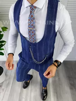 Compleu barbati Vesta + Pantaloni bleumarin B5517 8-1 E* 101-3 imagine