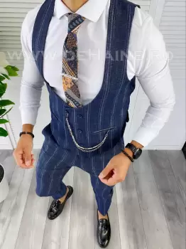 Compleu barbati Vesta + Pantaloni bleumarin inchis B5517 2-5 E* 102-3 2 imagine