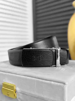 Curea barbati neagra  piele naturala  11887 imagine