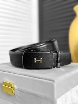 Curea barbati neagra  piele naturala  11889 imagine