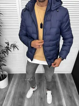 Geaca barbati  bleumarin 5226 imagine