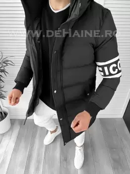 Geaca barbati groasa neagra de iarna 9020 47-4* imagine