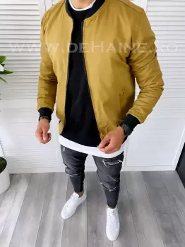 Geaca barbati primavara maro deschis B6327 Z15 imagine