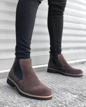 Ghete barbati piele intoarsa 12208 A20-21-22 imagine
