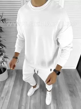 Hanorac barbati alb slim fit K108 30-1.1.2 imagine