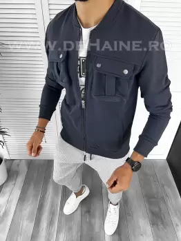 Hanorac barbati bleumarin slim fit K034 N14-5* imagine