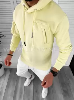 Hanorac barbati galben slim fit K170 I8-5 E imagine