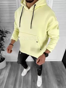 Hanorac barbati galben slim fit K191 83-3.2 E imagine