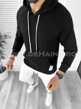 Hanorac barbati negru slim fit K188 P18-5.1 imagine