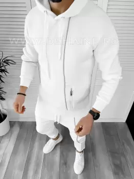 Hanorac barbati slim fit alb K193 D4-5.2 imagine