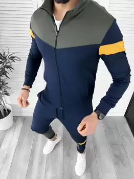 Hanorac barbati slim fit B7769 O2-1.3 imagine