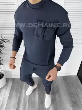 Hanorac barbati slim fit bleumarin K156 K12-2 imagine