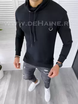 Hanorac barbati slim fit negru 2676 I10-4.5 imagine