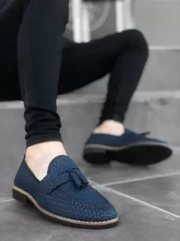 Mocasini barbati albastri 12218 imagine