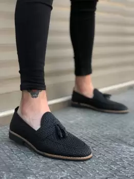 Mocasini barbati negri 12216 imagine