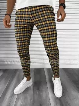 Pantaloni barbati casual in carouri B8017 E12-2 / B10-2 imagine