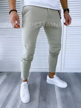Pantaloni barbati casual regular fit bej B1743 E 9-2 imagine