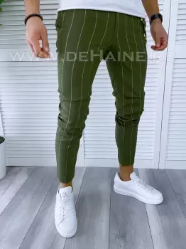 Pantaloni barbati casual regular fit kaki B1798 14-3 e F5-1 imagine
