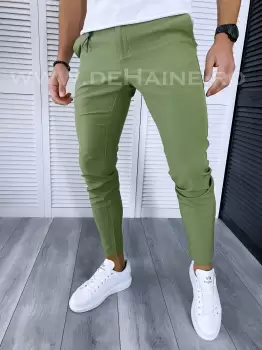 Pantaloni barbati casual regular fit verde B1734 B7-1.2/4-2 E imagine