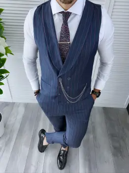 Pantaloni barbati eleganti B4203 P19-6.3 imagine