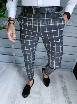 Pantaloni barbati eleganti in carouri B1548 154-5 E imagine
