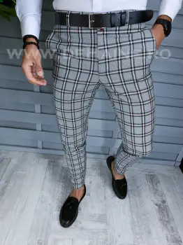 Pantaloni barbati eleganti in carouri B1560 37-4.2 imagine