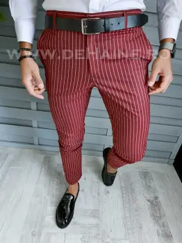 Pantaloni barbati eleganti in dungi B1758 O1-5.3 imagine