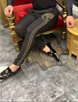 Pantaloni barbati eleganti negri B7906 7-2.3 imagine