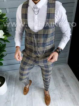 Pantaloni  barbati in carouri   B1456  O2-3.1 imagine