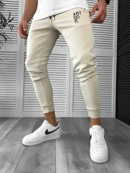 Pantaloni de trening bej 12616 imagine