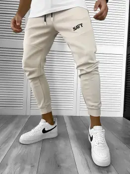 Pantaloni de trening bej silon conici 12376 29-4.1 imagine