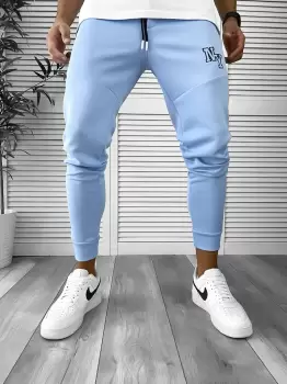 Pantaloni de trening bleu conici 12347 imagine