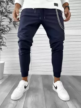 Pantaloni de trening bleumarin 12261 imagine