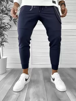 Pantaloni de trening bleumarin 12262 imagine