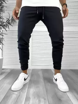 Pantaloni de trening bleumarin conici 12241 imagine