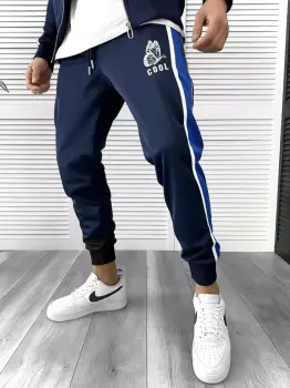 Pantaloni de trening bleumarin conici K086 P20-4.3 imagine