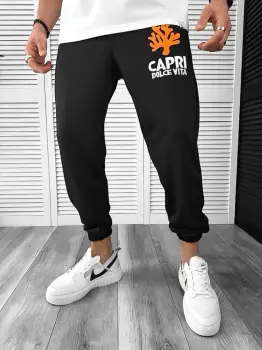 Pantaloni de trening cargo  bej   conici 12918 O2-4.2 imagine