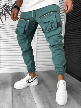 Pantaloni de trening cargo conici Y256 imagine