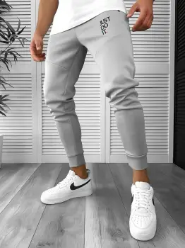 Pantaloni de trening gri 12616 imagine