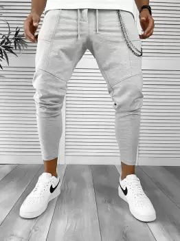 Pantaloni de trening gri conici 12236 92-3.1 imagine